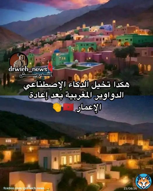 تخيلو الاعمار يكون بطريقة قديمة و زوينة بحال هكا و منها يكون جداب للسياح \ud83d\ude0dوااااااا صراحة خص دوك الفلوس لي تبرعو بسها الناااس يخرجو لينا شي خاجة زوينة للتاريخ \ud83d\udc4f\ud83c\uddf2\ud83c\udde6#الدوريش