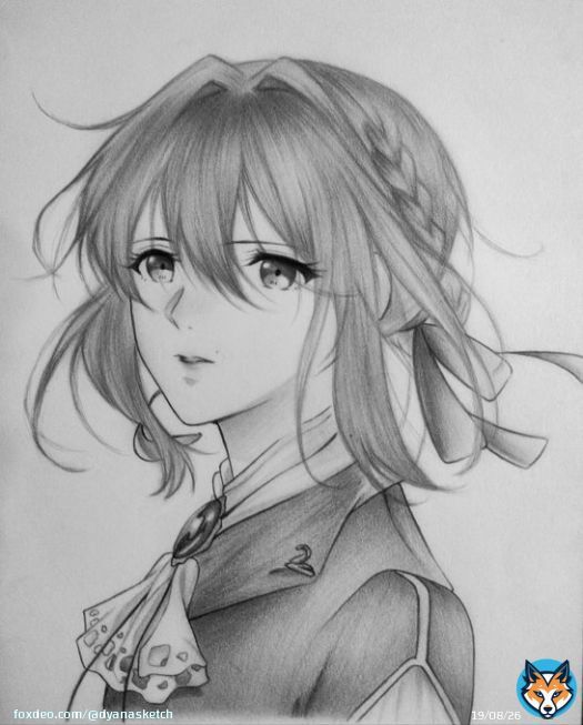 Violet Evergarden   Hope u like it   #violet #violetevergarden #AnimeArt #animegirl #drawing  #drawingart #sketches #sketchartist #doodle