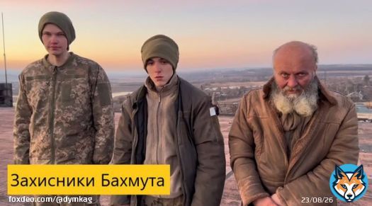 Картина Е. Пригожина 'Захисники Бахмута'. Холст, масло. Артемовск 03.03.23