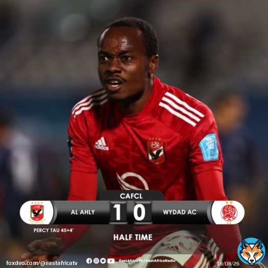 #CAFCL Mapumziko, Wydad Casablanca wako nyuma dhidi ya wenyeji Al Ahly kwenye mchezo wa kwanza wa fainali ya Klabu  Bingwa Afrika mjini Cairo.  Je, Al Ahly wataweza kuondoka na ushindi hapa?  #CAFCLFinal #AlAhly #WydadCasablanca