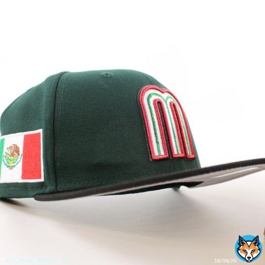 Mexico 2023 World Baseball Classic (WBC) New Era 59Fifty Fitted Cap in Dark Green, Black & Gray Bottom.  -  Buy Here:   -  #Mexico #2023WorldBaseballClassic #2023WBC #WorldBaseballClassic #WBC #neweracap #ecapcityShow more