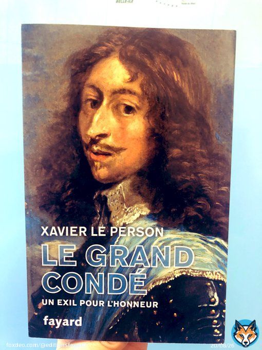 J&rsquo;avais vraiment h&acirc;te de commencer cette biographie du Grand Cond&eacute; &eacute;crite par Xavier Le Person chez @EditionsFayard ! Ce sera &agrave; partir de demain finalement ! Regardez comme &ccedil;a a l&rsquo;air g&eacute;nial !