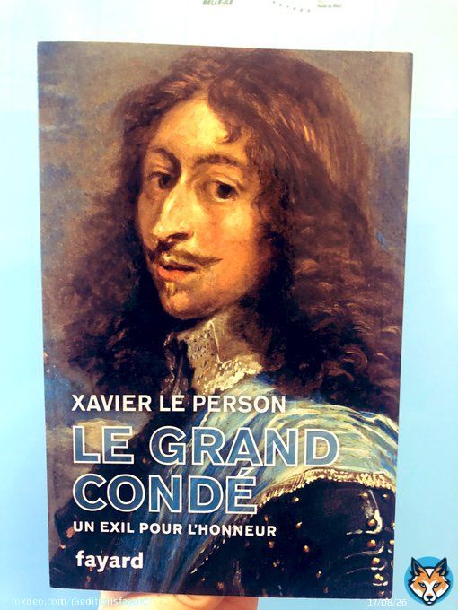 J&rsquo;avais vraiment h&acirc;te de commencer cette biographie du Grand Cond&eacute; &eacute;crite par Xavier Le Person chez @EditionsFayard ! Ce sera &agrave; partir de demain finalement ! Regardez comme &ccedil;a a l&rsquo;air g&eacute;nial !