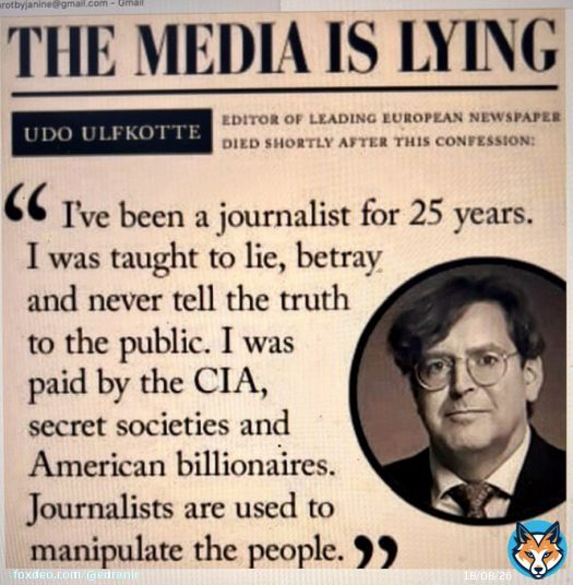 Udo Ulfkotte (20 January 1960 &ndash; 13 January 2017) was a German journalist who was branded a &lsquo;conspiracy theorist&lsquo; for claiming that journalists (including himself) and leading newspapers published material that had been fed to them, or bought, by the CIA and other Western&hellip;