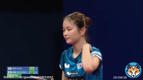 韓国卓球女子代表のキムナヨン（17）が「かわいい」と話題に【世界卓球2022】