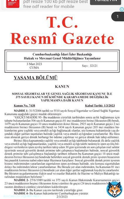 Hayırlı olsun Arkadaşlar.#EYTAcilResmiGazeteye