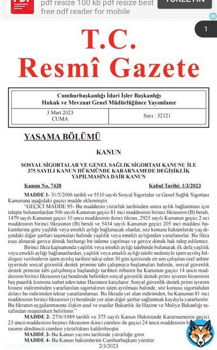 Hayırlı olsun Arkadaşlar.#EYTAcilResmiGazeteye