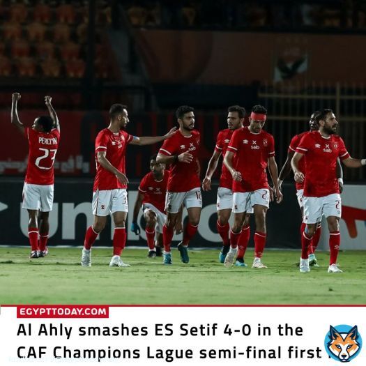 Al Ahly smashes ES Setif 4-0 in the CAF Champions Lague semi-final first leg  #EgyptToday #Egypt @AlAhly #TotalEnergiesCAFCL  | #الاهلي #طاهر #بيرسي_تاو #دوري_أبطال_أفريقيا