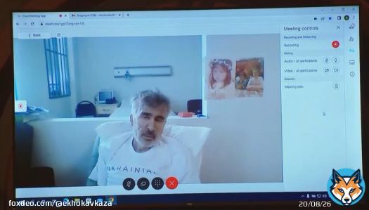 Экс-президент Грузии Михаил Саакашвили дистанционно подключился к заседанию суда. #saakashvili #грузия #саакашвили