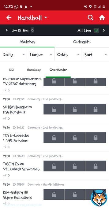 So Handball overs is not back ?  See millions...  2nd Bundesliga