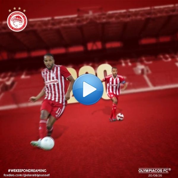 appearances in the red-and-white for @elarabiyoussef! #Olympiacos #slgr #GreekCup #UCL #UEL