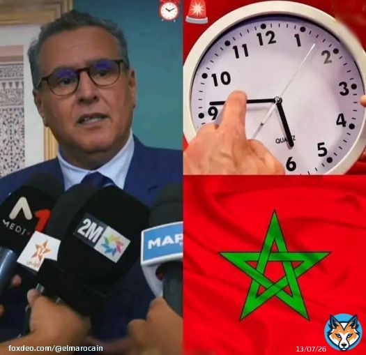 أخنوش كايصحاب ليه المغاربة كياكلو التبن !! قبل أيام صوت حزبه ضد تسقيف أسعار المحروقات .. صوت ضد لجنة تقصي الحقائق .. ألغوا قانون الإثراء غير المشروع .. مرروا القانون التنظيمي لـ 'منع' الاضراب .. مرروا القانون الجنائي الذي يمنع التبليغ عن الفساد من قبقبل جمعيات المجتمع المدني و الفاعلين الحقوقييين ... الخ وبغا اضحك علينا في آخر ولايته بإلغاء الساعة الإضافية \ud83d\ude04 والله ماعندهم وجه علاش احشمو. خمس سنين ونتوما فالحكومة عاد بانت ليكم الساعة \u231a\ufe0f دوزتو علينا العذاب فكولشي، تا قطاع معاكم ماحمر الوجه، لا قطاع الصحة ولا قطاع التعليم حتى من العيد وفرحة العيد حرمتوها علينا. أفشل حكومة في تاريخ المغرب هي حكومة أخنوش .. إلى مزبلة التاريخ \u261d\ufe0f
