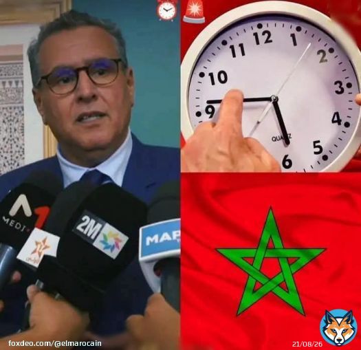 أخنوش كايصحاب ليه المغاربة كياكلو التبن !! قبل أيام صوت حزبه ضد تسقيف أسعار المحروقات .. صوت ضد لجنة تقصي الحقائق .. ألغوا قانون الإثراء غير المشروع .. مرروا القانون التنظيمي لـ 'منع' الاضراب .. مرروا القانون الجنائي الذي يمنع التبليغ عن الفساد من قبقبل جمعيات المجتمع المدني و الفاعلين الحقوقييين ... الخ وبغا اضحك علينا في آخر ولايته بإلغاء الساعة الإضافية \ud83d\ude04 والله ماعندهم وجه علاش احشمو. خمس سنين ونتوما فالحكومة عاد بانت ليكم الساعة \u231a\ufe0f دوزتو علينا العذاب فكولشي، تا قطاع معاكم ماحمر الوجه، لا قطاع الصحة ولا قطاع التعليم حتى من العيد وفرحة العيد حرمتوها علينا. أفشل حكومة في تاريخ المغرب هي حكومة أخنوش .. إلى مزبلة التاريخ \u261d\ufe0f