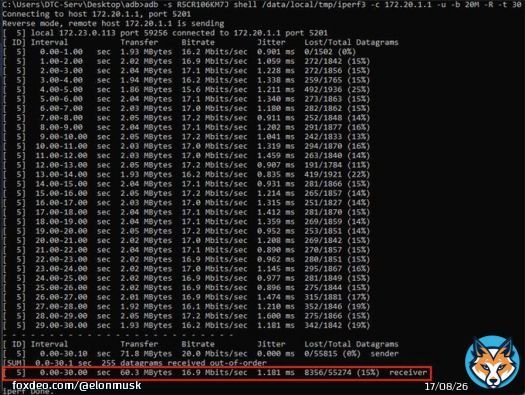 SpaceX just achieved peak download speed of 17Mb/s from satellite direct to unmodified Samsung Android phone