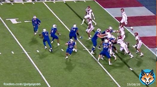 The moment you give away the ballgame. Arkansas vs Kansas, Autozone Liberty Bowl. #arkansasfootball #kansasfootball #CollegeFootball #overtime