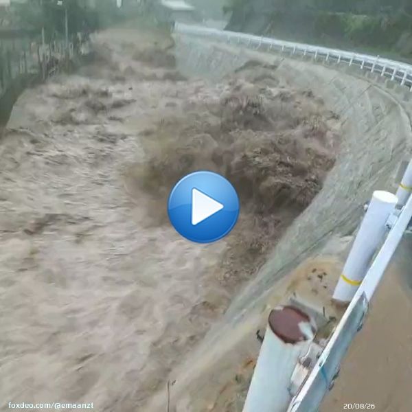 Climate change is real and its happening. Flooding of the Miyagawa River in Yufuin City, Yufu City, Oita Prefecture caused by a typhoon. Kyushu. Japan   #storm #stormhour #hurricane #typhoon #Japan #TyphoonNanmadol  #Climatecrisis  #Japan