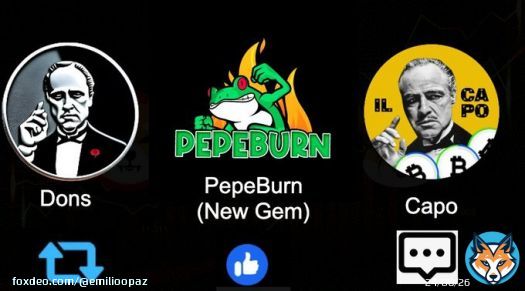 i heard that #DONS and #CAPO investors are moving to #PEPEBURN . is that true?  $dons RT @PepeBurnproject  Like $capo Comment  #SIMPSONSINU #BabyDogeCoin #FLOKI #Bitcoin #Crypto #memecoins