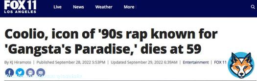 CHILLING: 59-year-old rapper Coolio recently died of what is reported to be a heart attack: the rapper said they had Covid twice 'and it didn't effect them that much'...Covid massively increases your chances of a heart attack and or stroke: