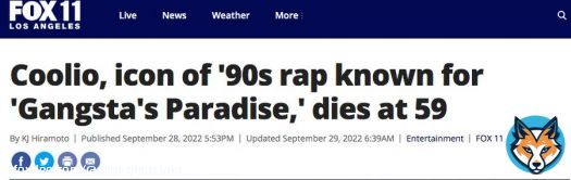 CHILLING: 59-year-old rapper Coolio recently died of what is reported to be a heart attack: the rapper said they had Covid twice 'and it didn't effect them that much'...Covid massively increases your chances of a heart attack and or stroke: