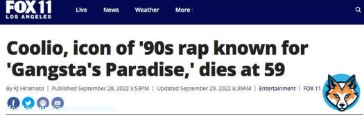CHILLING: 59-year-old rapper Coolio recently died of what is reported to be a heart attack: the rapper said they had Covid twice 'and it didn't effect them that much'...Covid massively increases your chances of a heart attack and or stroke: