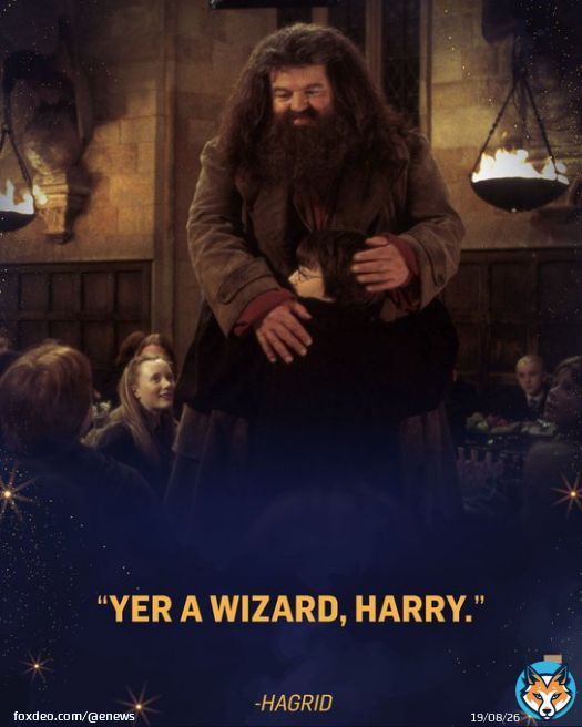 Wands up for Hagrid.    Robbie Coltrane 1950-2022