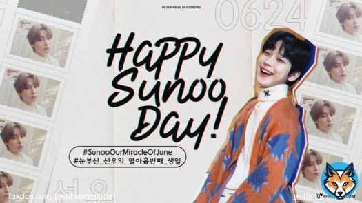 [INFO] 210623 &mdash; It's SUNOO's birthday on the 24th of June  We will be trending the following hashtags tonight at 11:30PM KST!    SunooOurMiracleOfJune  눈부신_선우의_열아홉번째_생일  #ENHYPEN #엔하이픈 #エンハイプン #SUNOO #김선우 @ENHYPEN @ENHYPEN_members