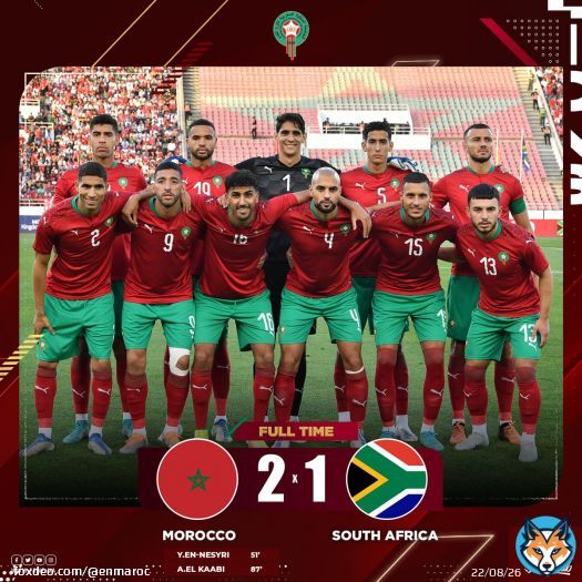 \ud83c\udfc1FT! Three points today  \ud83e\udd29  #DimaMaghrib  \ud83c\uddf2\ud83c\udde6 #AtlasLions #TeamMorocco