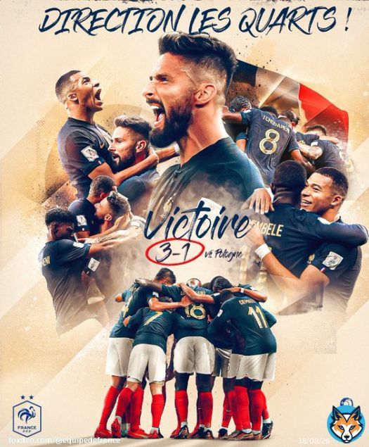 ???????????????????????????????????? ???????????? ???????????????????????? !   Les Bleus s&rsquo;imposent (3-1) face &agrave; la Pologne   @_OlivierGiroud_ devient le meilleur buteur de l&rsquo;histoire et @KMbappe signe ses 4e et 5e buts de la ?????
