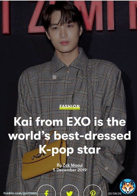 The Face of Kpop, Global Gucci Ambassador, Asia&rsquo;s First Love. #ObsessedWithKAI #엑소카이 #카이 #KAI @weareoneEXO @B_hundred_Hyun @layzhang