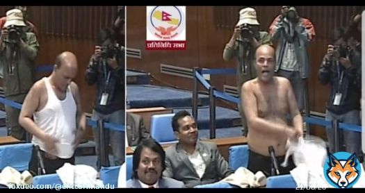 She: Baby send nudes He: But I'm in a Parliament meeting She: I want them right now or I'll leave you  He:
