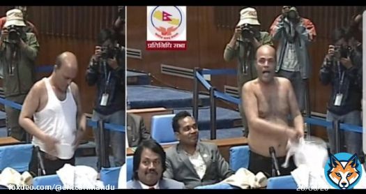 She: Baby send nudes He: But I'm in a Parliament meeting She: I want them right now or I'll leave you  He: