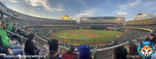 We&rsquo;re still here. #oakland #OaklandAs #fisherout