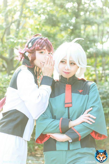 ＿\u26a0\ufe0f︎Cosplay\u26a0\ufe0f︎＿     水星の魔女  ＿＿内緒の話＿＿  スレッタ(@esa_ha_osakana) ミオリネ(@miinu12277) Photo&hellip;きなこさん(@mugi_komugi5 )  #アコスタ鶴舞