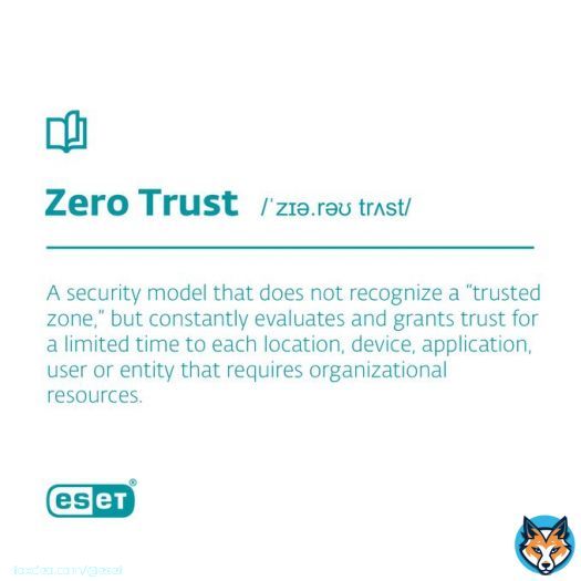 Do you feel lost in cybersecurity terms? Our #CybersecurityDictionary is here to help.   #ESET #ProgressProtected #ZeroTrust
