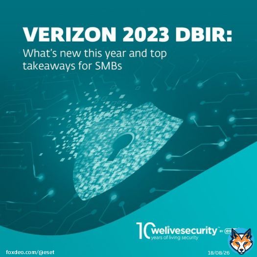 Attention SMB leaders! Cybersecurity is crucial for Small Businesses. Don't sleep on the 2023 Verizon Data Breach Investigations Report. It is a gold mine of insights.   #ProgressProtected #DigitalSecurity #ESET