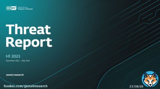 ESET Threat Report H1 2023: The remarkable adaptability of cybercriminals, the comeback of sextortion scams, and a rise in deceptive loan apps. Read more about latest threat landscape trends in the full report, now in a new look:  #ESETResearch
