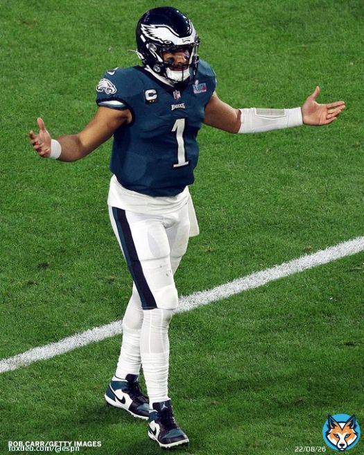 JALEN HURTS IS HIM   He's the first QB to have three rushing TDs in the Super Bowl  #SBLVII
