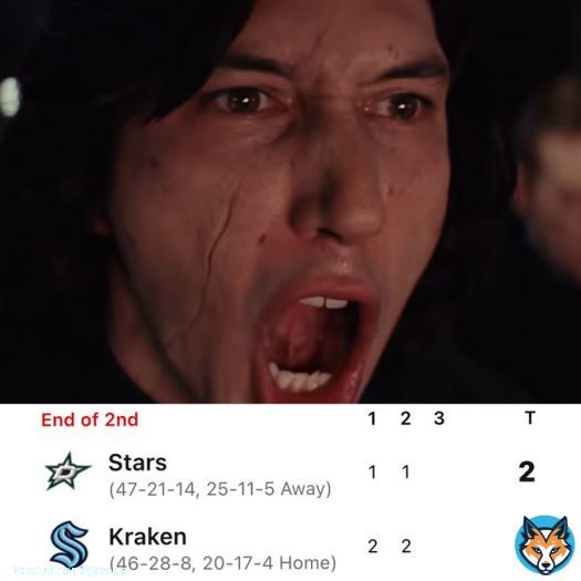 NHL fans watching Stars-Kraken run up the scoreboard