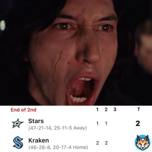NHL fans watching Stars-Kraken run up the scoreboard