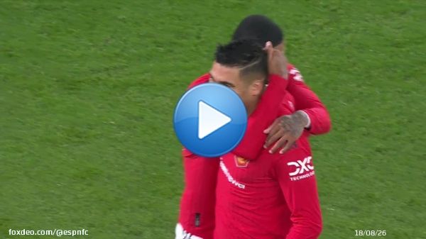 CASEMIRO FROM DISTANCE FOR HIS SECOND GOAL