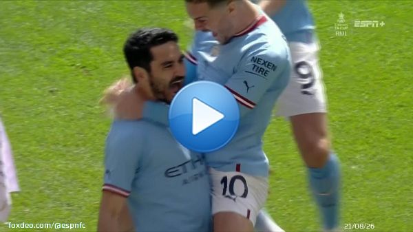GUNDOGAN SCORES THE FASTEST GOAL EVER IN AN FA CUP FINAL   CITY LEAD UNITED!