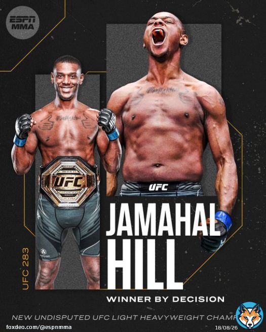 After 5 incredible rounds, Jamahal Hill is now the king of the light heavyweight division  #UFC283