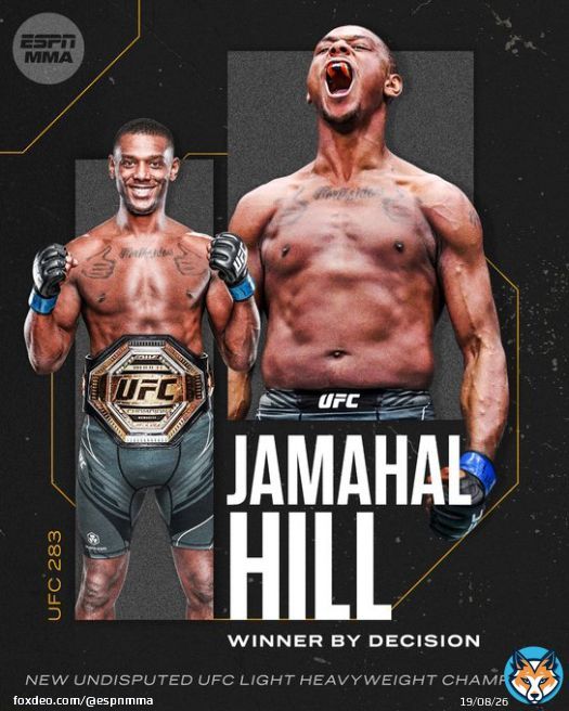 After 5 incredible rounds, Jamahal Hill is now the king of the light heavyweight division  #UFC283