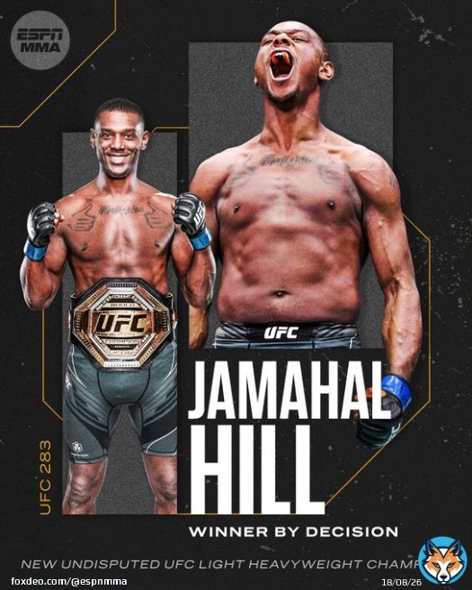 After 5 incredible rounds, Jamahal Hill is now the king of the light heavyweight division  #UFC283