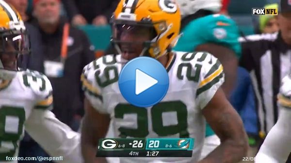Tua picked off for the third straight drive    His first career game with multiple fourth quarter INTs.  (via @packers)