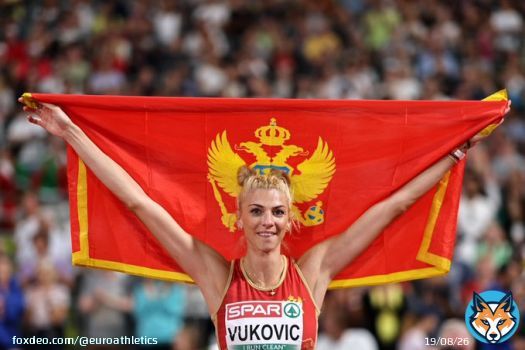 Montenegro's  first ever medal at the European Championships!   Twelve years after winning the world U20 title, Marija Vukovic clears 1.95m to win a historic silver in #Munich2022!