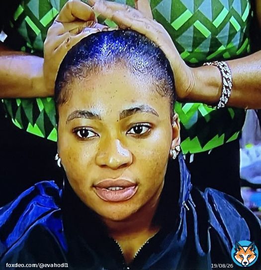 Olivia in Madea's salon. She looks beautiful even without makeup #OliviaOkoro #BBTitans #BBTitans2023 #BBTitians no copy right infringement intended
