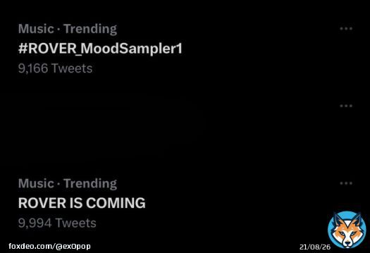 EXOLS KEEP DROPPING THE TAGS FOR JONGIN! ROVER IS COMING #ROVER_MoodSampler1  #KAI_Rover @weareoneEXO