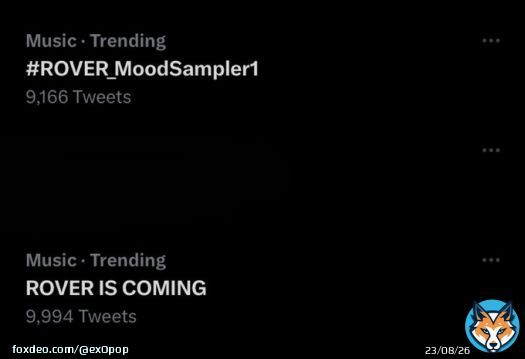 EXOLS KEEP DROPPING THE TAGS FOR JONGIN! ROVER IS COMING #ROVER_MoodSampler1  #KAI_Rover @weareoneEXO