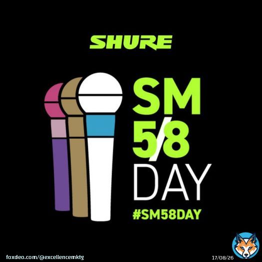 Who's excited for @Shure #SM58Day 2021? Mark your calendars for May 8th! And stay tuned for some events, giveaways, and as always, a bit of humor      #sm58 #iconicmicrophone #shure #StudioMic #LiveMic #WeMakeEvents #livemusic #Unidyne